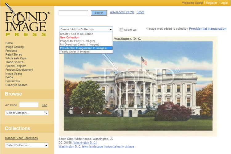 Found Image Website - White House